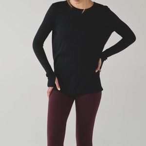 Lululemon Bring It Backbend Sweater Black SZ 8/10